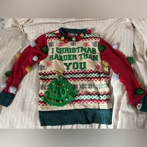 Ugly sweater christmas Spencers size small unisex
